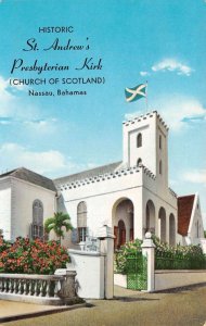 Nassau Bahamas St Andrews Presbyterian Kirk Church Vintage Postcard AA66498