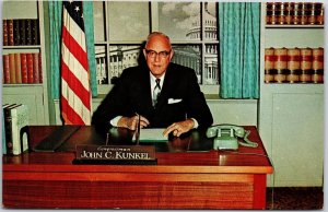 Congressman John C. Kunkel Sitting In The Office Photograph Postcard