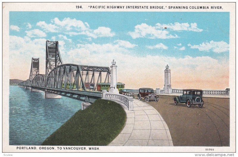 Pacific Highway Interstate Bridge, Spanning Columbia River, Portland, Orego...