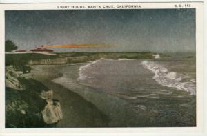 LIGHTHOUSE   SANTA CRUZ, CA  postcard
