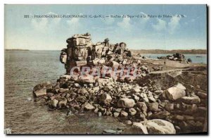 Old Postcard Perros Guirec Ploumanach Rocks Squevel has Pint Devil