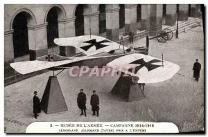 Old Postcard Militaria Paris Musee de l & # 39armee German Airplane has taken...