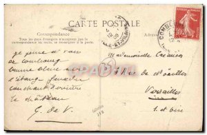 Old Postcard Combourg Chateau Pond