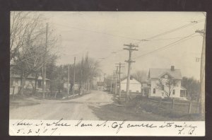 RPPC NEW BEDFORG PENNSYLVANIA PA. DOWNTOWN STREET SCENE REAL PHOTO POSTCARD