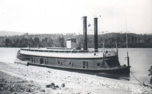 Steamer STONE RIVER Steamship RPPC  Photo Civil War Era