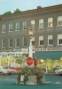 Vermont Woodstock Junction Of Elm & Central Streets Colonial Street Lantern