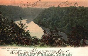 Vintage Postcard 1909 Genessee River Looking South From Seneca Park Rochester NY