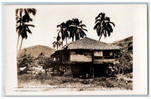 Guayaquil Ecuador Postcard La Casa De Las Palmas c1930's Vintage Unposted