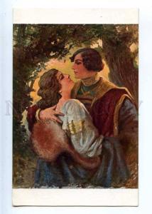 223829 RUSSIA Embrace SOLOMKO Lapina #1689 ideal old postcard