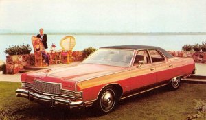 1973 Mercury Marquis Brougham Car Ad Morrow Motors Beaver Falls Vintage Postcard