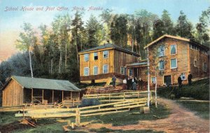 Postcard School House and Post Office in Anvik, Alaska~127794