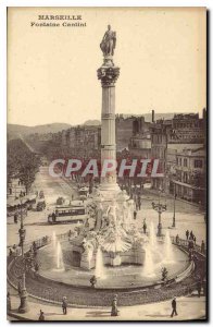 Old Postcard Marseille Fontaine Cantini