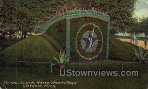 Floral Clock, Water Works Park - Detroit, Michigan MI  