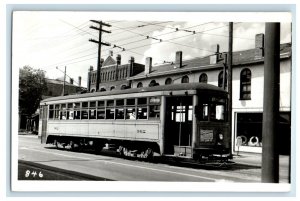 1955 Experimfital Train Car Indianapolis Indiana IN RPPC Photo Vintage Postcard 