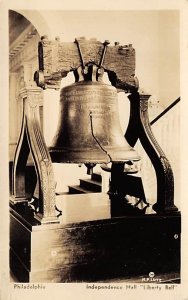 Independence Hall Liberty Bell real photo - Philadelphia, Pennsylvania PA  
