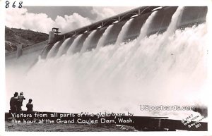 Visitors from all parts of the globe gaze - Grand Coulee Dam, Washington