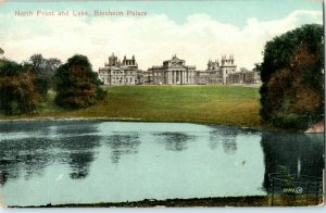 North Front and Lake Blenheim Palace Woodstock, Oxfordshire, England Postcard