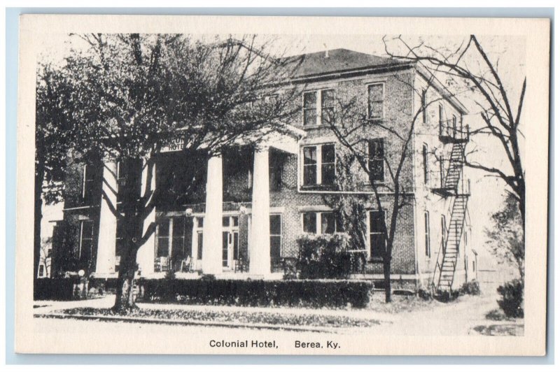 c1910 Colonial Hotel Building Berea Kentucky KY Antique Unposted Postcard