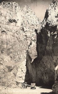 Along The New Kings River Canyon Highway, 1941, Real Photo Postcard