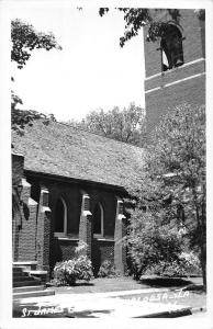 Ashaloosa Iowa St James Church Real Photo Antique Postcard K104031