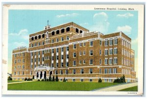 c1930's Lawrence Hospital Building Lansing Michigan MI Posted Vintage Postcard