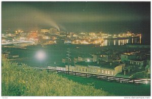 Panoramic Night view of the Harbour and City of Saint John, New Brunswick,  C...