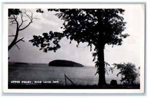 c1909 Upper Foley Rice Lake Island View Ontario Canada RPPC Photo Postcard 
