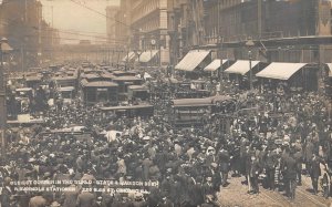 RPPC State & Madison Street Scene CHICAGO, IL R.B. Kendle 1910s Antique Postcard