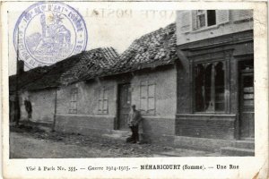 CPA Guerre 1914-1915 - MEHARICOURT - Une Rue (514754)