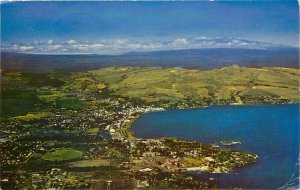 Vintage Postcard; Aerial View of Hilo HI, Posted 1957