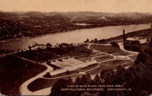 Ohio Cincinnati Horticultural Buildings View Of Ohio River From Eden Park