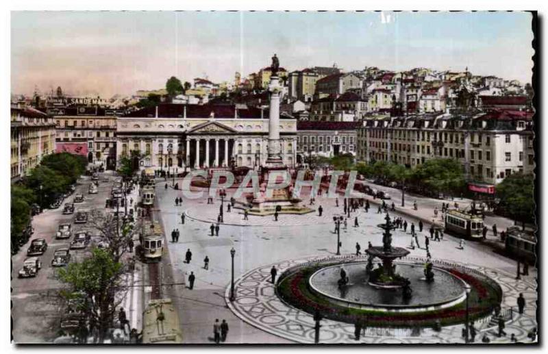 Postcard Old Lisboa Rossio