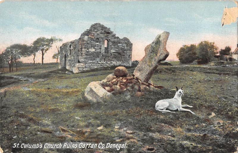 uk16242 st columbs church ruins gartan donegal ireland