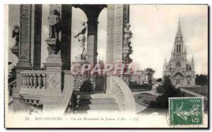 Old Postcard Bon Secours Jeanne Monument View of & # 39Arc