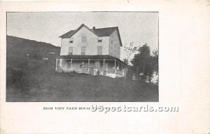 High View Farm House - Parkston, New York NY Postcard