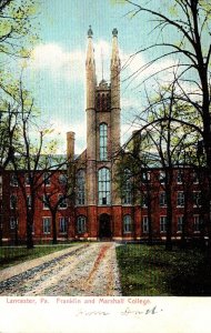 Pennsylvania Lancaster Franklin and Marshall College 1906