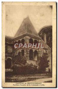 Old Postcard Chateau Chateaubriant Pavilion & # 39escalier Colonnade