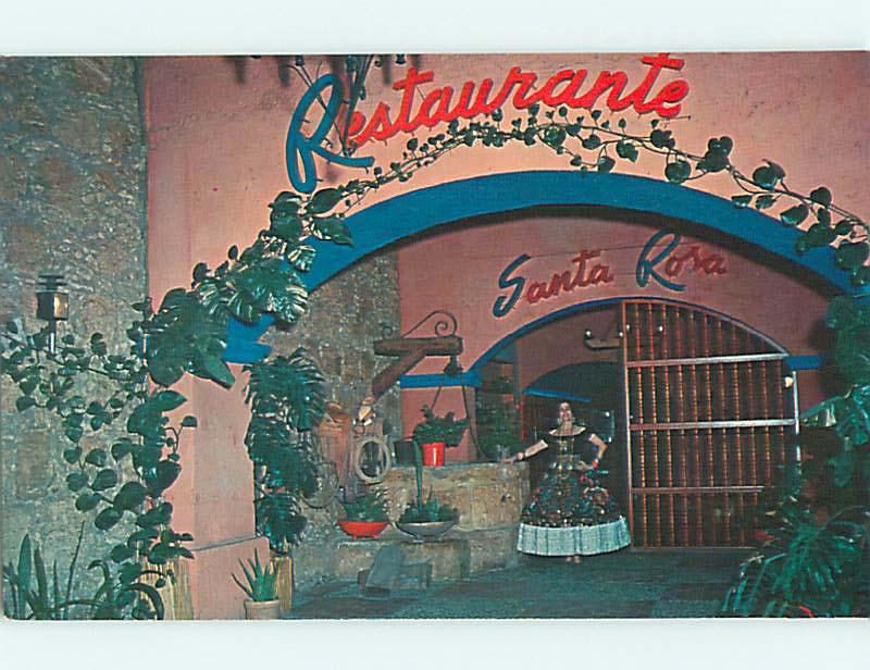 Unused Pre-1980 SANTA ROSA MEXICAN RESTAURANT Monterrey MEXICO v7096