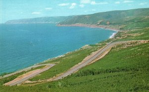 Vintage Postcard Winding Road Pleasant Bay Side MacKenzie Mountain Nova Scotia