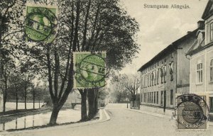 PC CPA SWEDEN, STRAMGATAN ALINGSAS, Vintage Postcard (b25542)