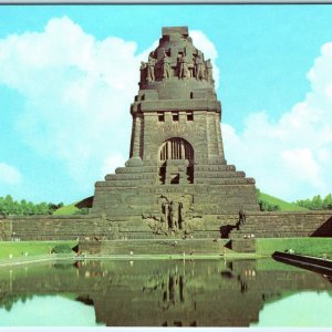 c1970s Leipzig, Germany Monument Battle Nation Reflection Pool DDR Chrome PC M25