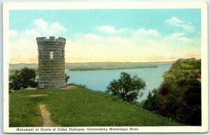 M-6932 Monument at Grave of Julien Dubuque Overlooking Mississippi River Iowa