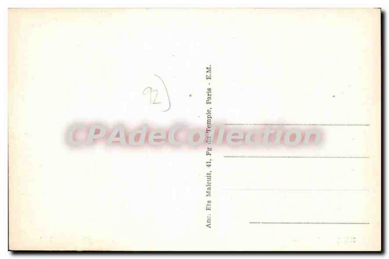 Old Postcard Suresnes Mont Valerien and Cahteau Landes General view