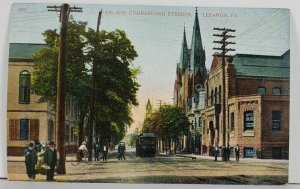 Lebanon Pa 8th and Cumberland Streets c1910 Pennsylvania Postcard Q11