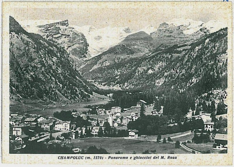 31694 AOSTA province vintage postcard - CHAMPOLUC-