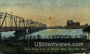 County Bridge, Missouri River in Great Falls, Montana