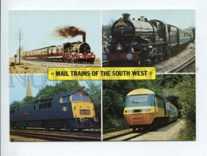 430874 UK Mail Trains of South West collage postcard