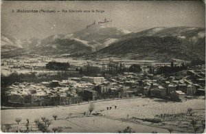 CPA MALAUCENE Vue Generale sous la Neige (1086545)