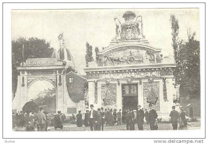 Pavillon de la CANADIAN PACIFIC , Bruxelles Exposition ,1910 ; Belgium