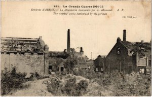 CPA Militaire Environs d'Arras - La Stéarinerie bombardée par (92054)